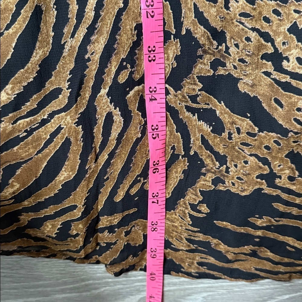 GANNI PRINTED GEORGETTE DRESS TIGER - Picture 14 of 15